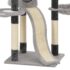vidaXL Cat Tree with Sisal Scratching Posts Grey 145 cm - Image 5