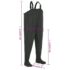 vidaXL Wading Pants with Boots Green Size 46 - Image 7
