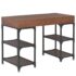 vidaXL Desk with 3 Drawers 110x50x78 cm Solid Fir Wood - Image 5