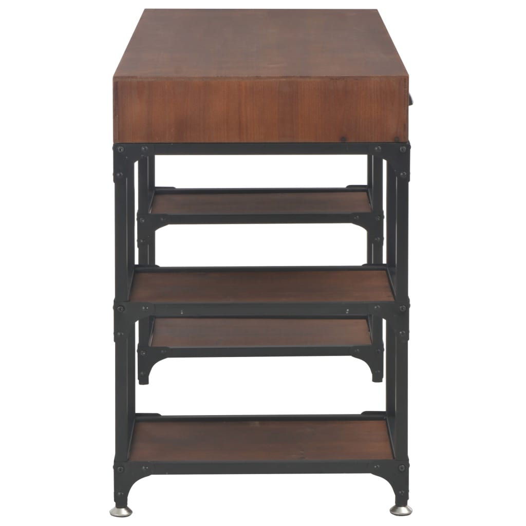 8718475727729_g_en_hd_4 vidaXL Desk with 3 Drawers 110x50x78 cm Solid Fir Wood - Image 6