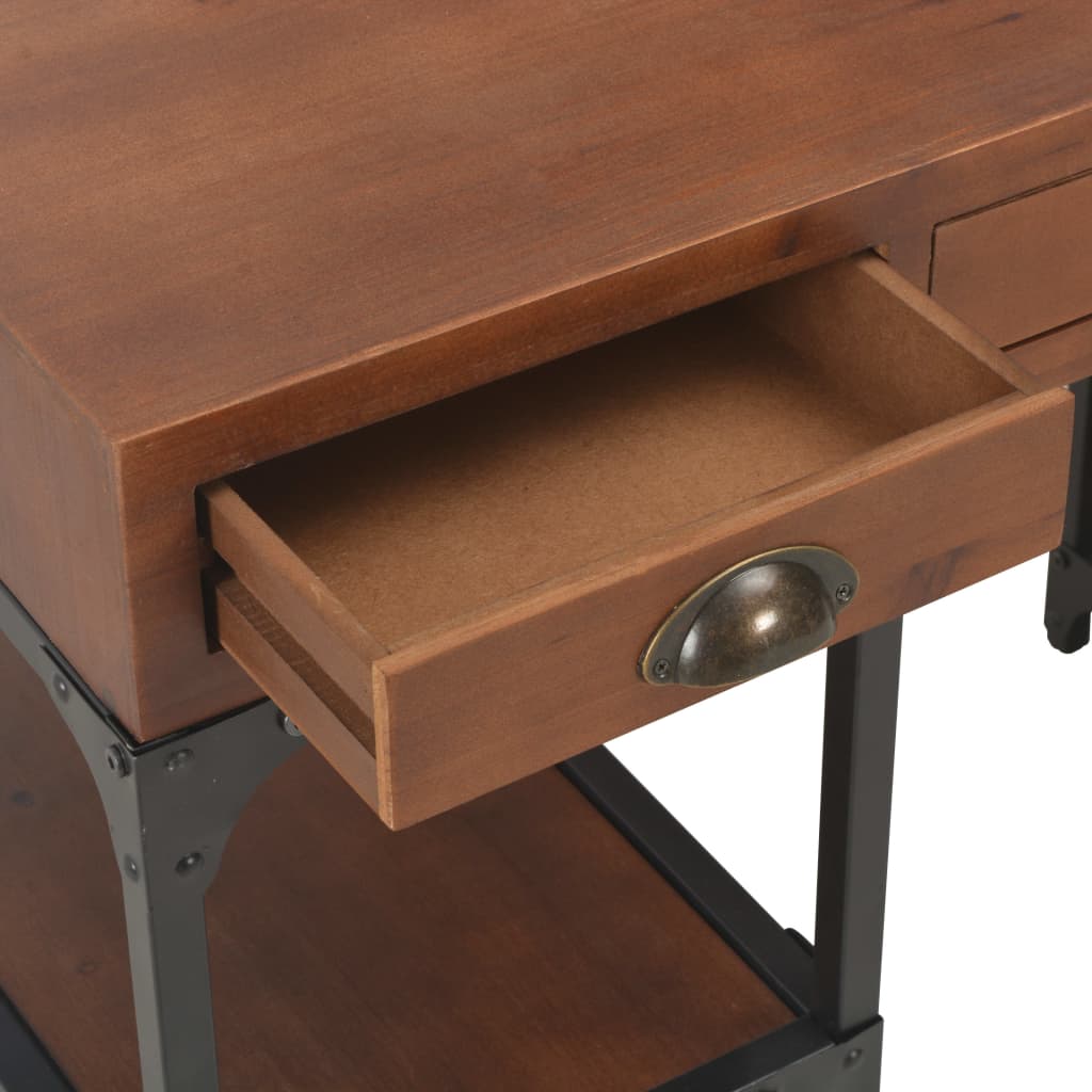 8718475727729_g_en_hd_6 vidaXL Desk with 3 Drawers 110x50x78 cm Solid Fir Wood - Image 8