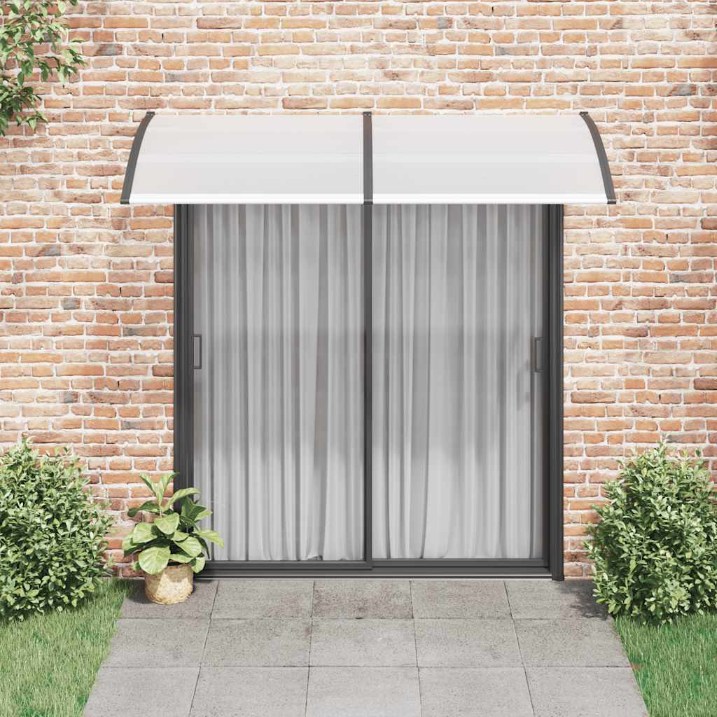8718475728108_g_en_hd_1 vidaXL Door Canopy Black 200x100 cm PC - Image 3