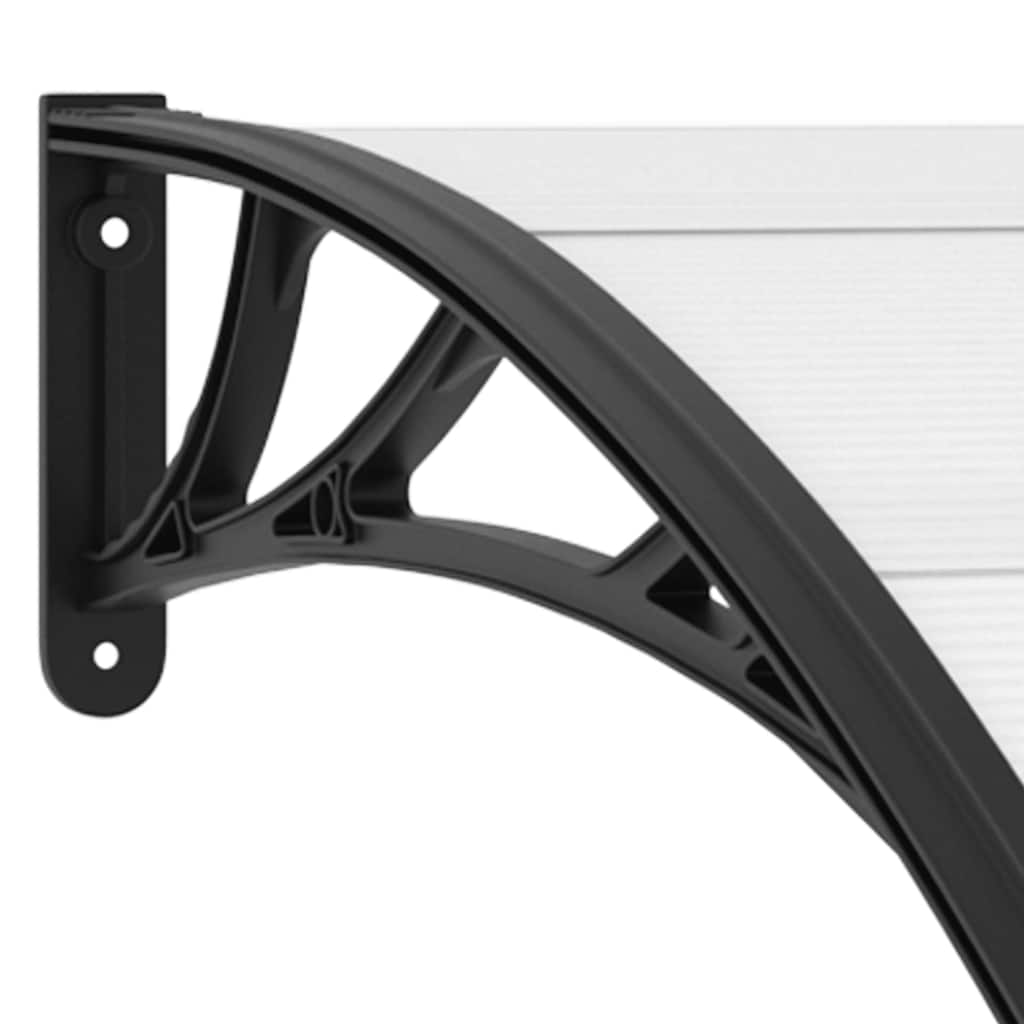 8718475728108_g_en_hd_4 vidaXL Door Canopy Black 200x100 cm PC - Image 6