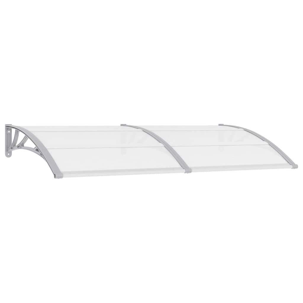 8718475728139_a_en_hd_1 vidaXL Door Canopy Grey 200x100 cm PC - Image 2