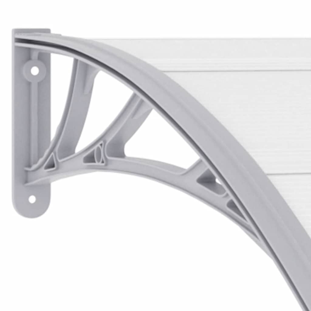 8718475728139_g_en_hd_4 vidaXL Door Canopy Grey 200x100 cm PC - Image 6