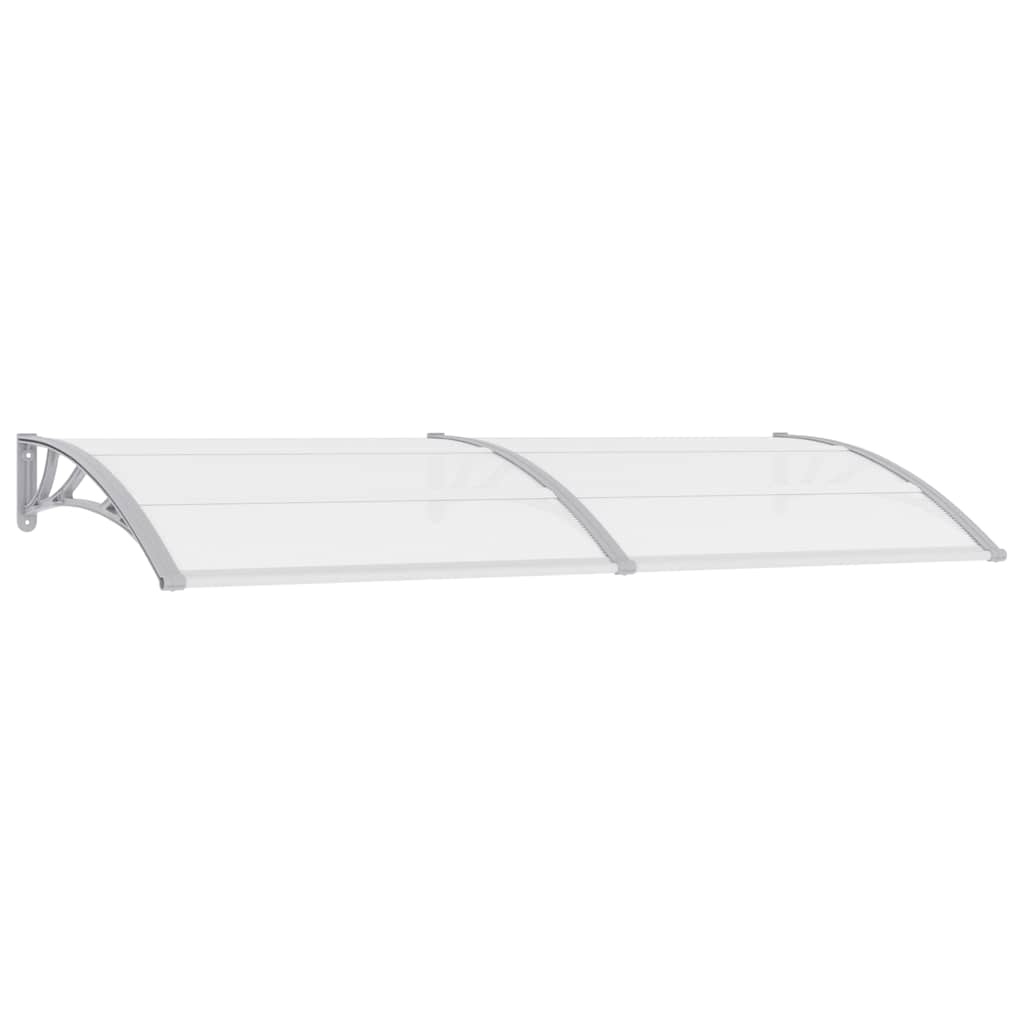 8718475728146_a_en_hd_1 vidaXL Door Canopy Grey 240x100 cm PC - Image 2