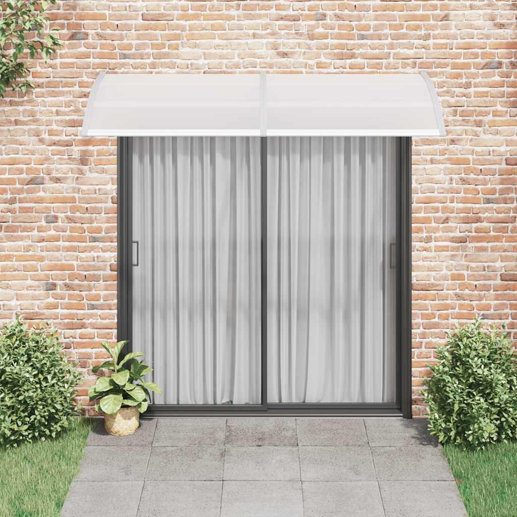 8718475728146_g_en_hd_1 vidaXL Door Canopy Grey 240x100 cm PC - Image 3