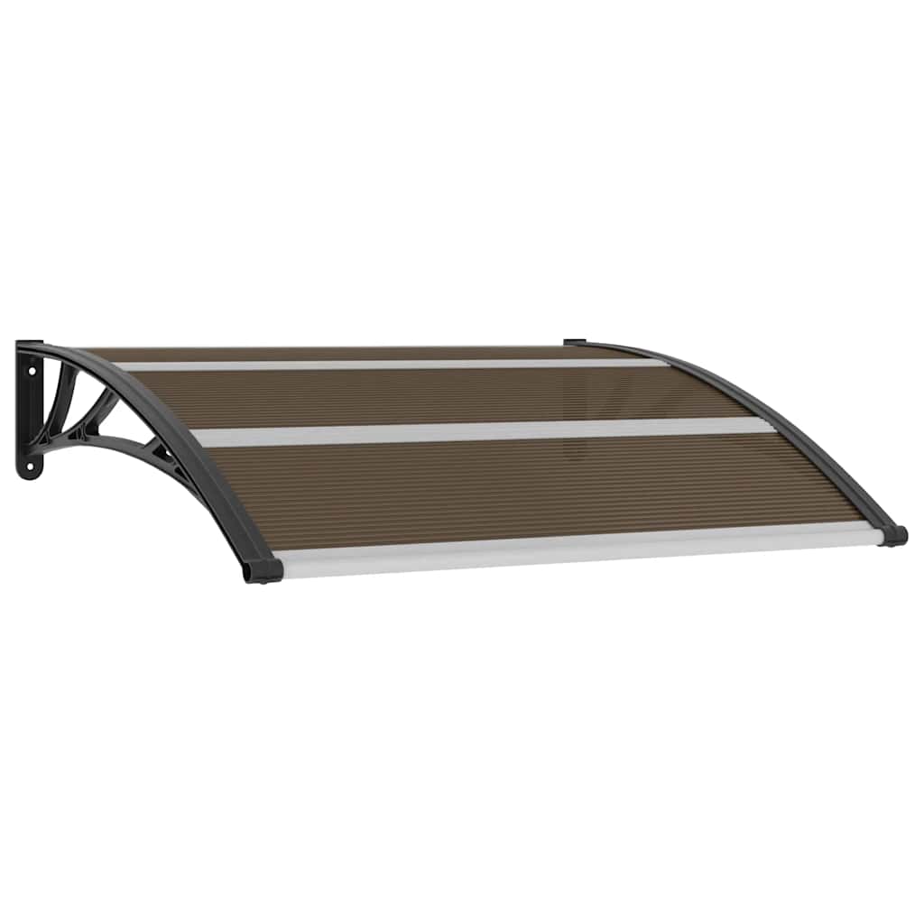 8718475728160_a_en_hd_1 vidaXL Door Canopy Black 120x100 cm PC - Image 2