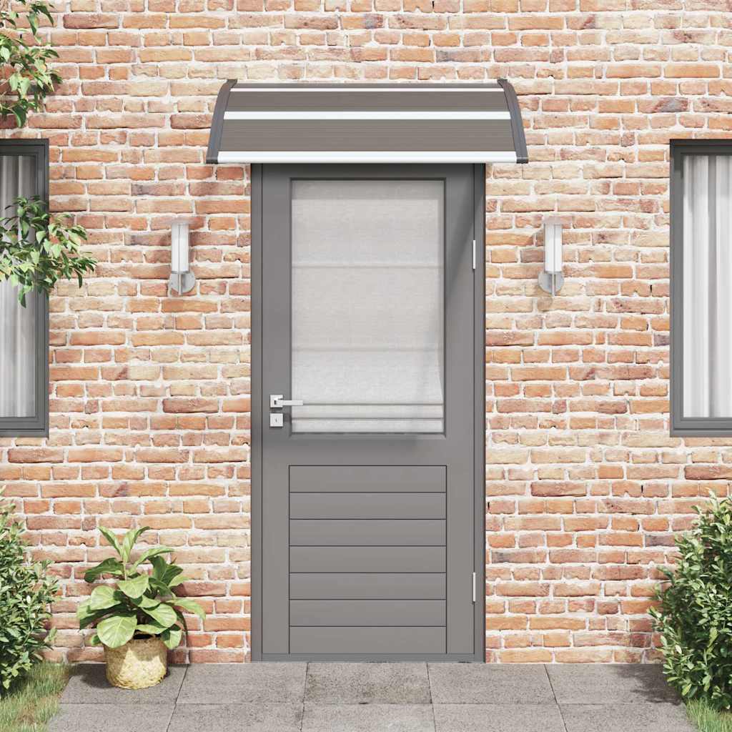 8718475728160_g_en_hd_1 vidaXL Door Canopy Black 120x100 cm PC - Image 3
