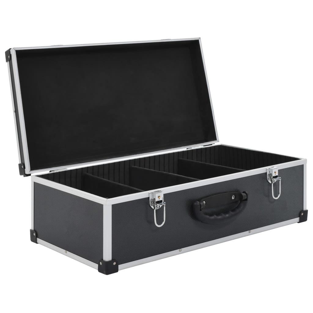 8718475730194_g_en_hd_3 vidaXL CD Case for 80 CDs Aluminium ABS Black - Image 5