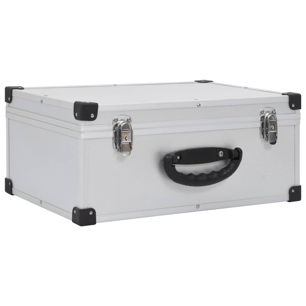 8718475730200_a_en_hd_1 vidaXL CD Case for 60 CDs Aluminium ABS Silver - Image 2