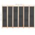 vidaXL 6-Panel Room Divider Grey 240x170x4 cm Fabric - Image 8