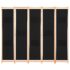 vidaXL 5-Panel Room Divider Black 200x170x4 cm Fabric - Image 2