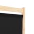 vidaXL 5-Panel Room Divider Black 200x170x4 cm Fabric - Image 6