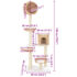 vidaXL Cat Tree with Sisal Scratching Post Seagrass - Image 6