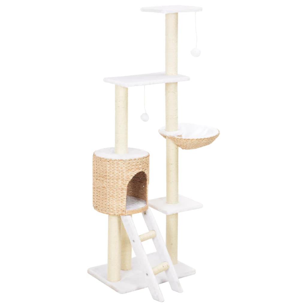 8718475731337_a_en_hd_1 vidaXL Cat Tree with Sisal Scratching Post Seagrass - Image 1