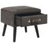 vidaXL Bedside Cabinet Grey 40x35x40 cm Velvet - Image 2