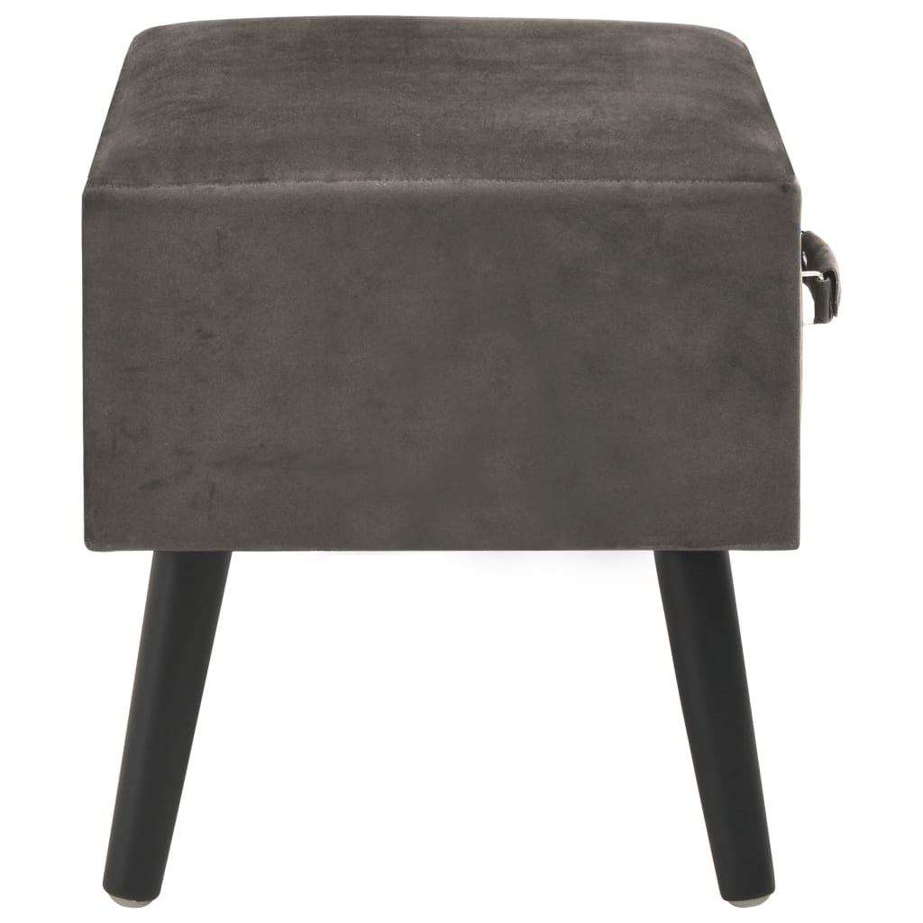 8718475731580_g_en_hd_4 vidaXL Bedside Cabinet Grey 40x35x40 cm Velvet - Image 5