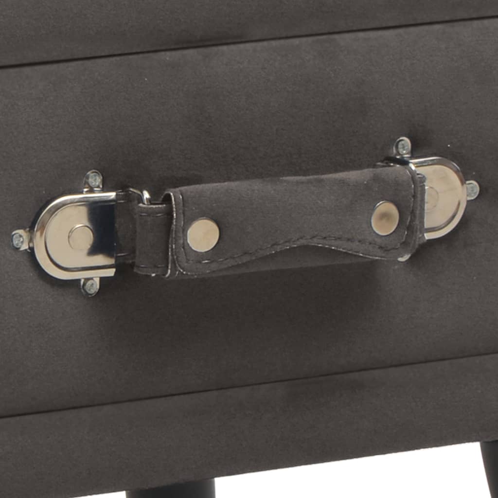 8718475731580_g_en_hd_6 vidaXL Bedside Cabinet Grey 40x35x40 cm Velvet - Image 7