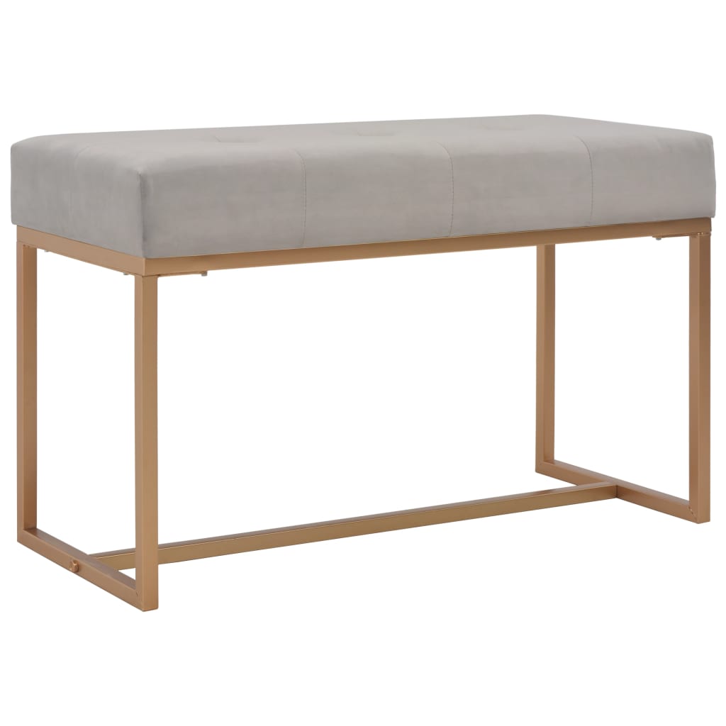 8718475731740_a_en_hd_1 vidaXL Bench 80 cm Grey Velvet - Image 1