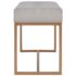 vidaXL Bench 80 cm Grey Velvet - Image 3
