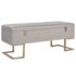vidaXL Bench with Storage Compartment 105 cm Grey Velvet
