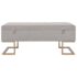 vidaXL Bench with Storage Compartment 105 cm Grey Velvet - Image 3