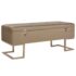 vidaXL Bench with Storage Compartment 105 cm Beige Velvet