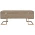 vidaXL Bench with Storage Compartment 105 cm Beige Velvet - Image 3