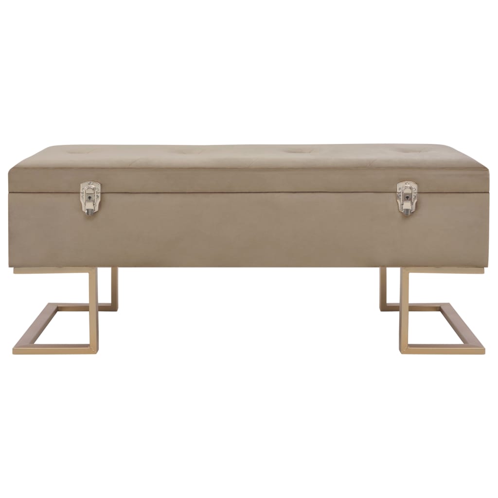 8718475731900_g_en_hd_2 vidaXL Bench with Storage Compartment 105 cm Beige Velvet - Image 3