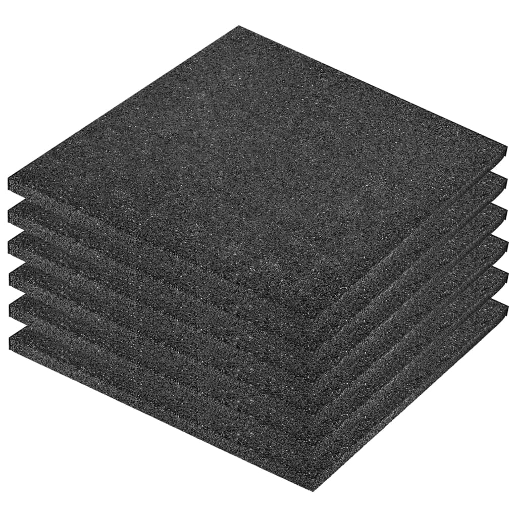 8718475731917_a_en_hd_1 vidaXL Fall Protection Tiles 6 pcs Rubber 50x50x3 cm Black - Image 2