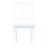vidaXL Dining Chairs 2 pcs White Solid Rubber Wood - Image 3