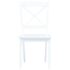 vidaXL Dining Chairs 4 pcs White Solid Rubber Wood - Image 3