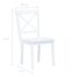 vidaXL Dining Chairs 4 pcs White Solid Rubber Wood - Image 7