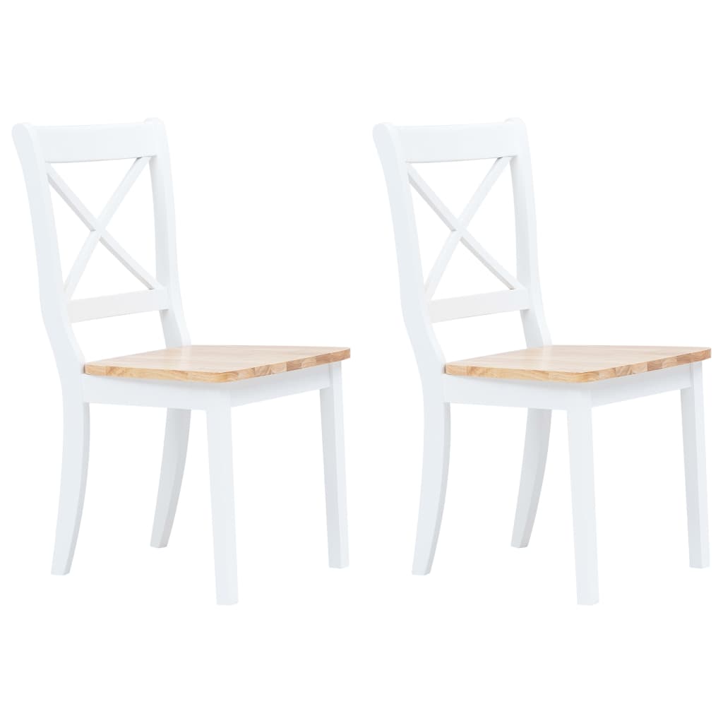 8718475731986_a_en_hd_1 vidaXL Dining Chairs 2 pcs White and Light Wood Solid Rubber Wood - Image 1