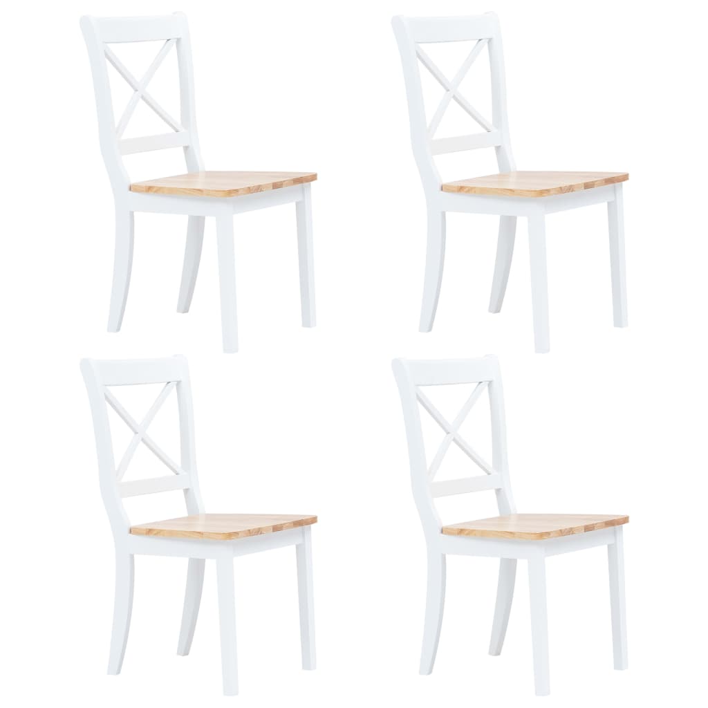 8718475731993_a_en_hd_1 vidaXL Dining Chairs 4 pcs White and Light Wood Solid Rubber Wood - Image 1