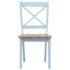 vidaXL Dining Chairs 4 pcs Grey and Light Wood Solid Rubber Wood - Image 3