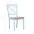 vidaXL Dining Chairs 4 pcs Grey and Light Wood Solid Rubber Wood - Image 7
