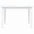 vidaXL Dining Table White 114x71x75 cm Solid Rubber Wood - Image 3