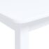 vidaXL Dining Table White 114x71x75 cm Solid Rubber Wood - Image 5