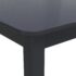 vidaXL Dining Table Black 114x71x75 cm Solid Rubber Wood - Image 5