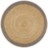 vidaXL Handmade Rug Jute with Grey Border 90 cm