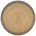 vidaXL Handmade Rug Jute with Grey Border 150 cm