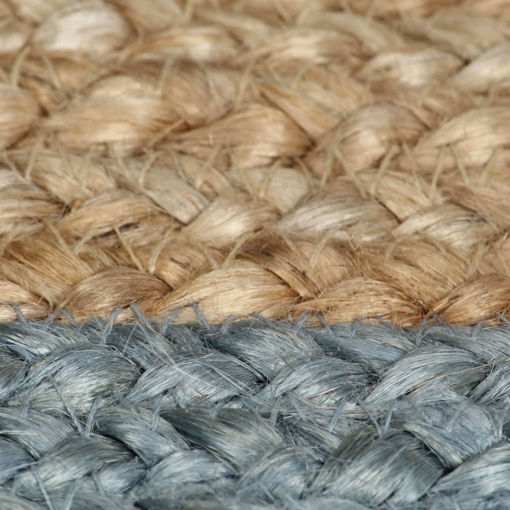 8718475733218_g_en_hd_4 vidaXL Handmade Rug Jute with Olive Green Border 150 cm - Image 5