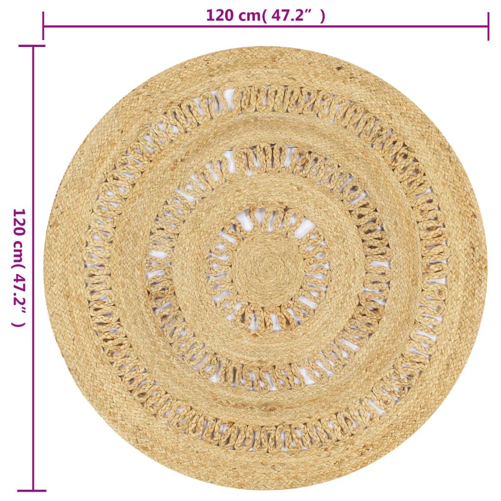 8718475733461_g_en_hd_5 vidaXL Handmade Rug Braided Jute 90 cm - Image 6
