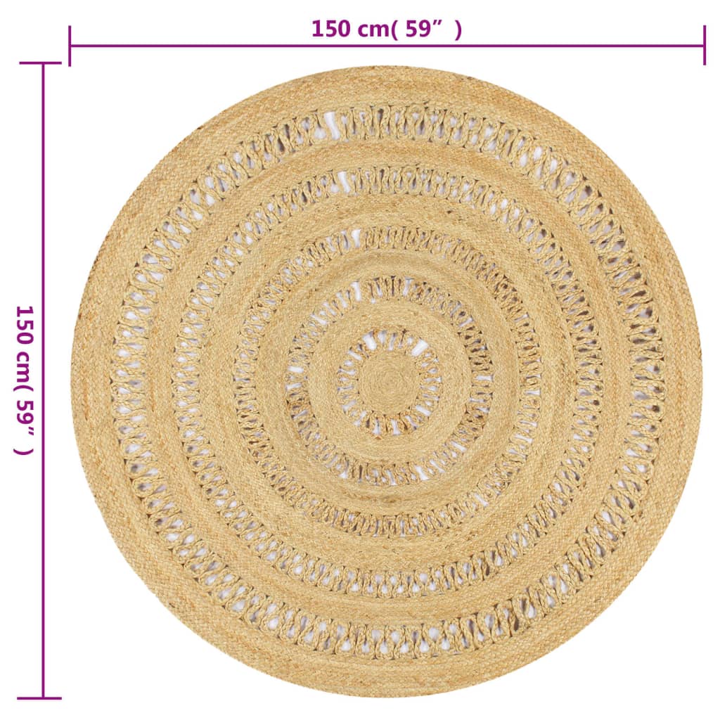 8718475733485_g_en_hd_5 vidaXL Handmade Rug Braided Jute 150 cm - Image 6