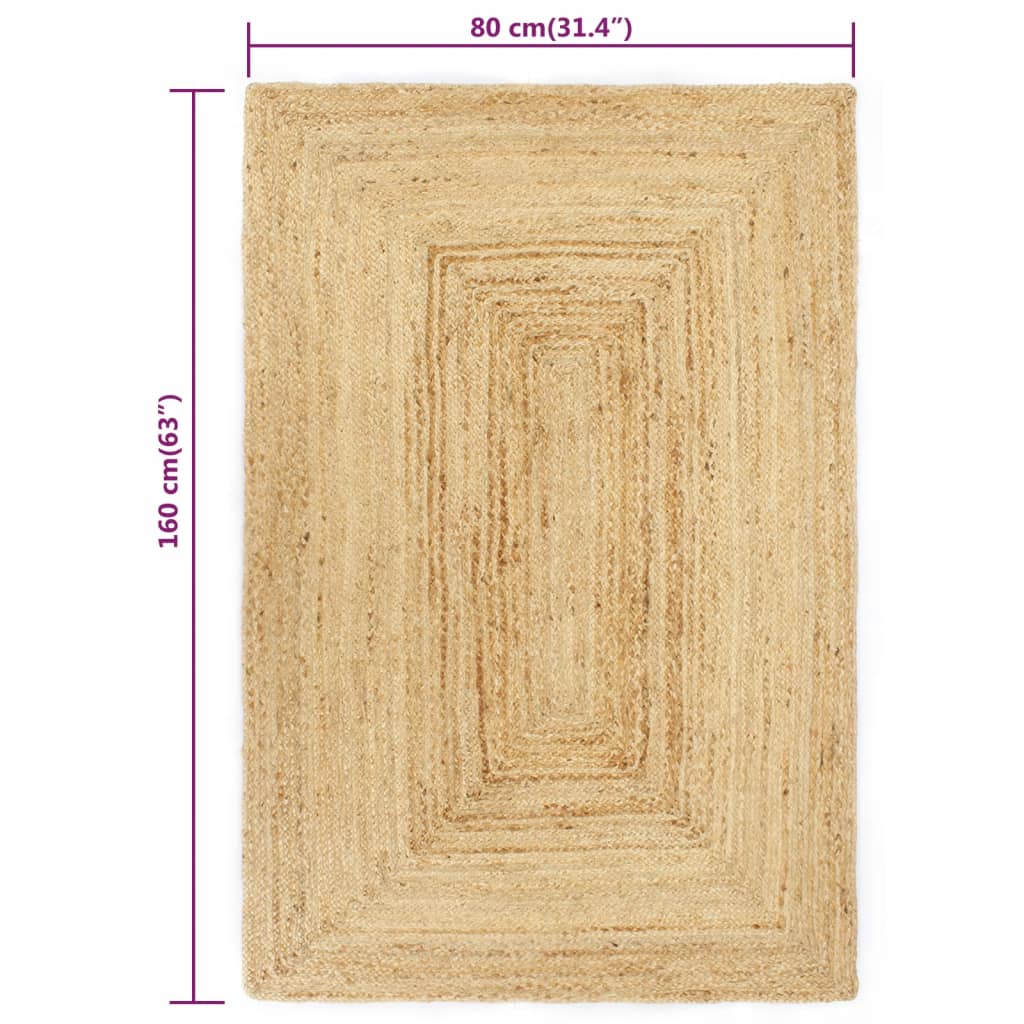8718475733676_g_en_hd_4 vidaXL Handmade Rug Jute Natural 80x160 cm - Image 5