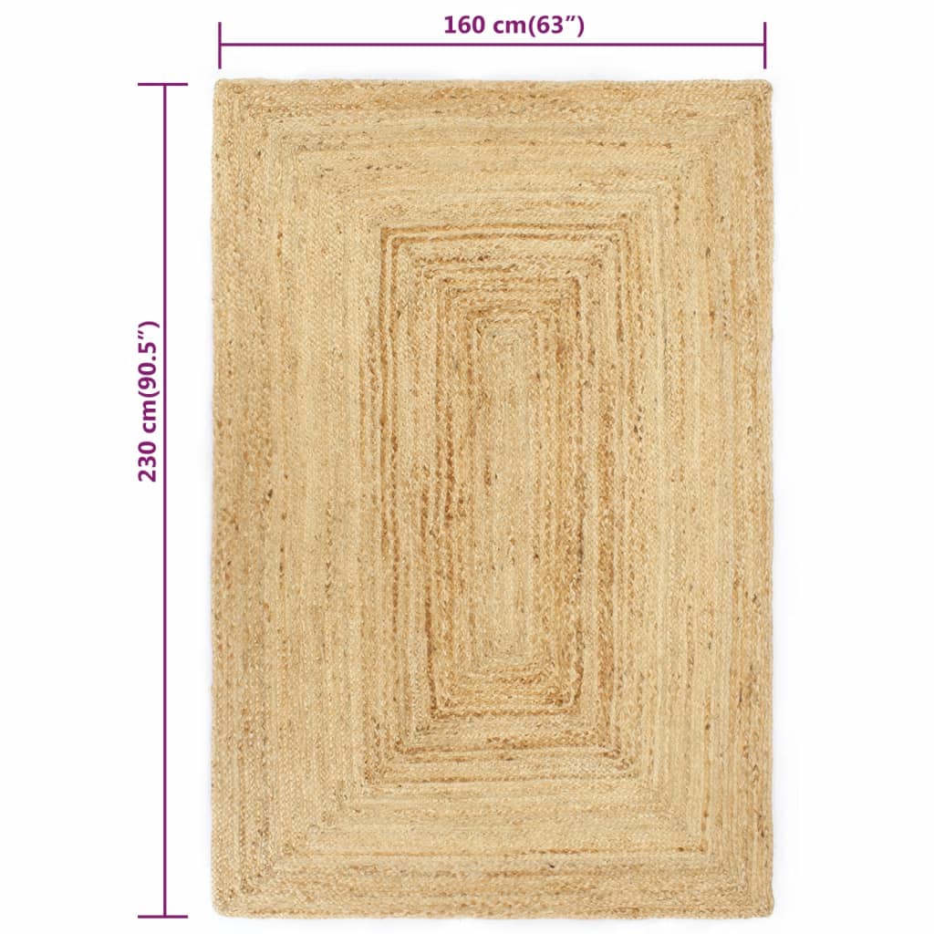 8718475733690_g_en_hd_4 vidaXL Handmade Rug Jute Natural 160x230 cm - Image 5