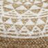 vidaXL Handmade Pouffe White 45x30 cm Jute - Image 3