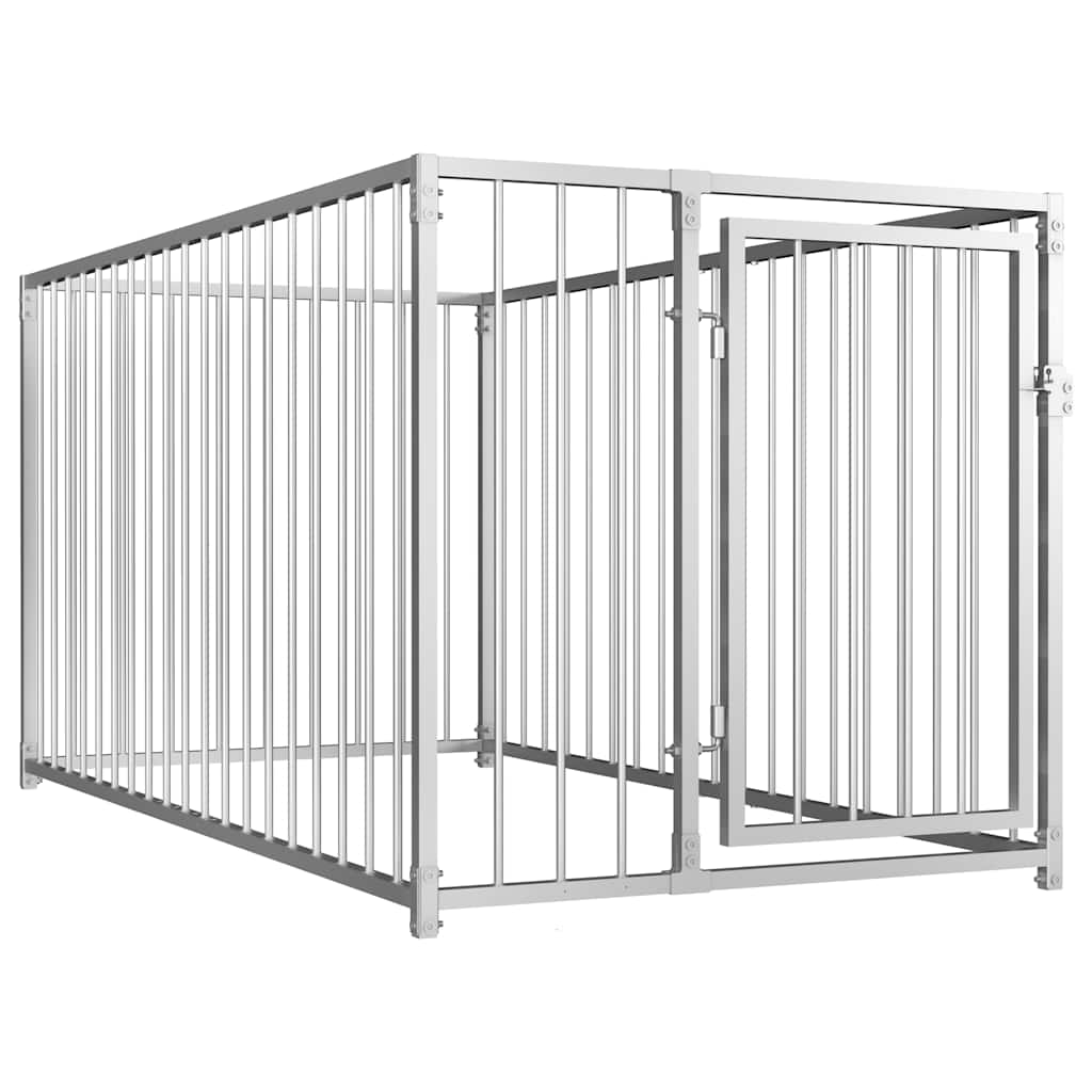 8718475737681_a_en_hd_1 vidaXL Outdoor Dog Kennel 100x200x100 cm - Image 2
